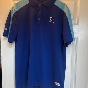 KC Royals Baseball Blue Polo Shirt Size Large - Baseball season!!